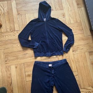 Navy Blue OG Y2K Juicy Couture Terry Tracksuit SET